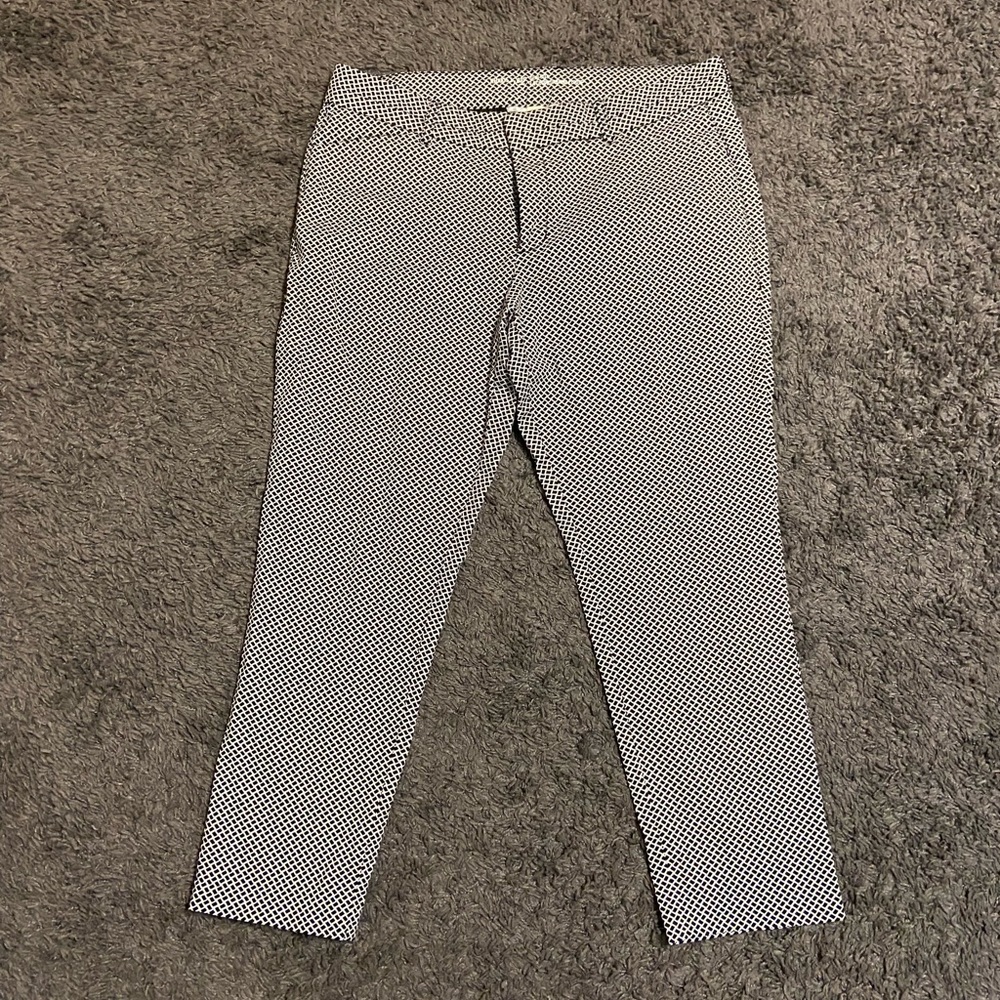 Black and White Checkered Cropped Kakis by GAP